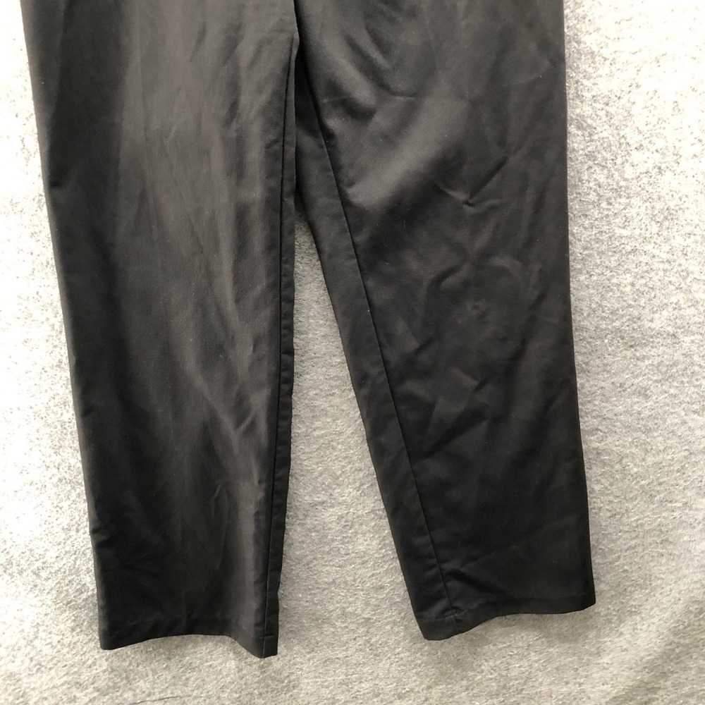 HM Wide Leg Dress‎ Pants Womens 2 Black High Rise Relaxed Straight Flat Front - Picture 4 of 9